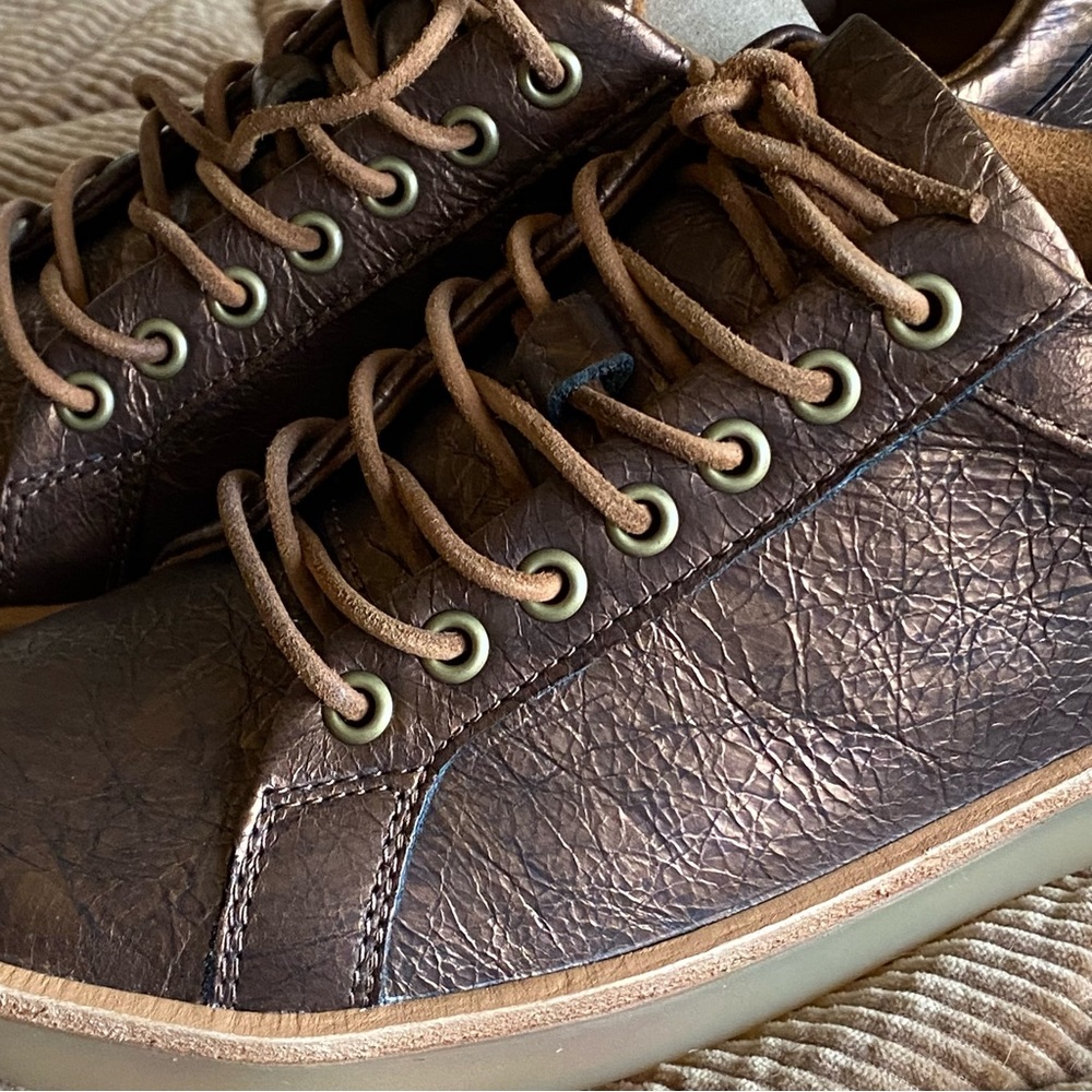 KORK-EASE MADDI METALLIC BRONZE LEATHER SNEAKER US 7 / EU 38 - Picture 5 of 12